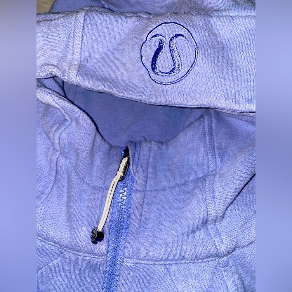 lululemon blue scuba size 2 full zip